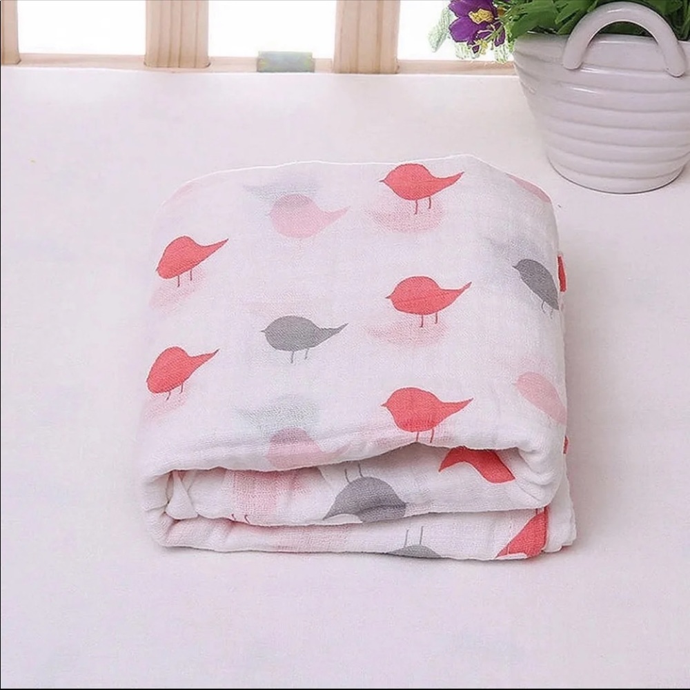 100% Cotton Muslin Swaddle Blanket